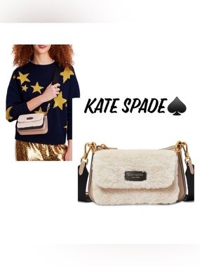 ♠️kate spade new york ♠️Double Up Faux Shearling Crossbody Bag